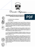 Protocolo de Actuación Interinstitucional para El Proceso Inmediato en Casos de Flagrancia y Otros Supuestos Bajo El D. Leg. #1194 DS Nro 003 2016 LP DERECHO