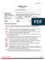 EVALUACIÓN DIAGNÓSTICA - Normas y Cultura de La Mineria