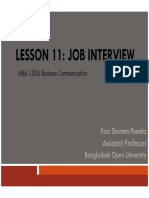 Lesson 11-Job Interview