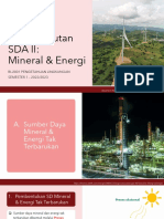 Minggu 10 Keberlanjutan SDA II Mineral Energi