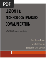 Lesson 13-Technology Enabled Communication