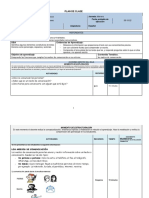 Plan de Clase Medios de Comunicacion