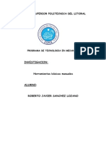 Roberto Javier Sanchez Lozano Investigacion Herramientas Manuales