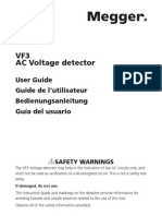 VF3 AC Voltage Detector: User Guide Guide de L'utilisateur Bedienungsanleitung Guía Del Usuario