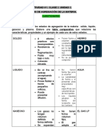 Actividad 1. Clase 2. Estados de Agregación de La Materia - Cuestionario