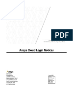 Ansys Cloud Legal Notices