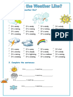 The Weather Worksheet Templates Layouts - 28349