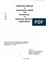 Reference Manual On Interference Seals and Connectors For Undersea Electrical Applications