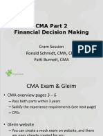 CMA Part 2 Financial Decision Making