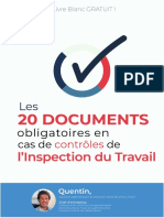 Checklist Documents Obligatoires Controle Inspection Du Travail V3