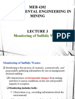 L3 Monitoring of Sulfidic Wastes