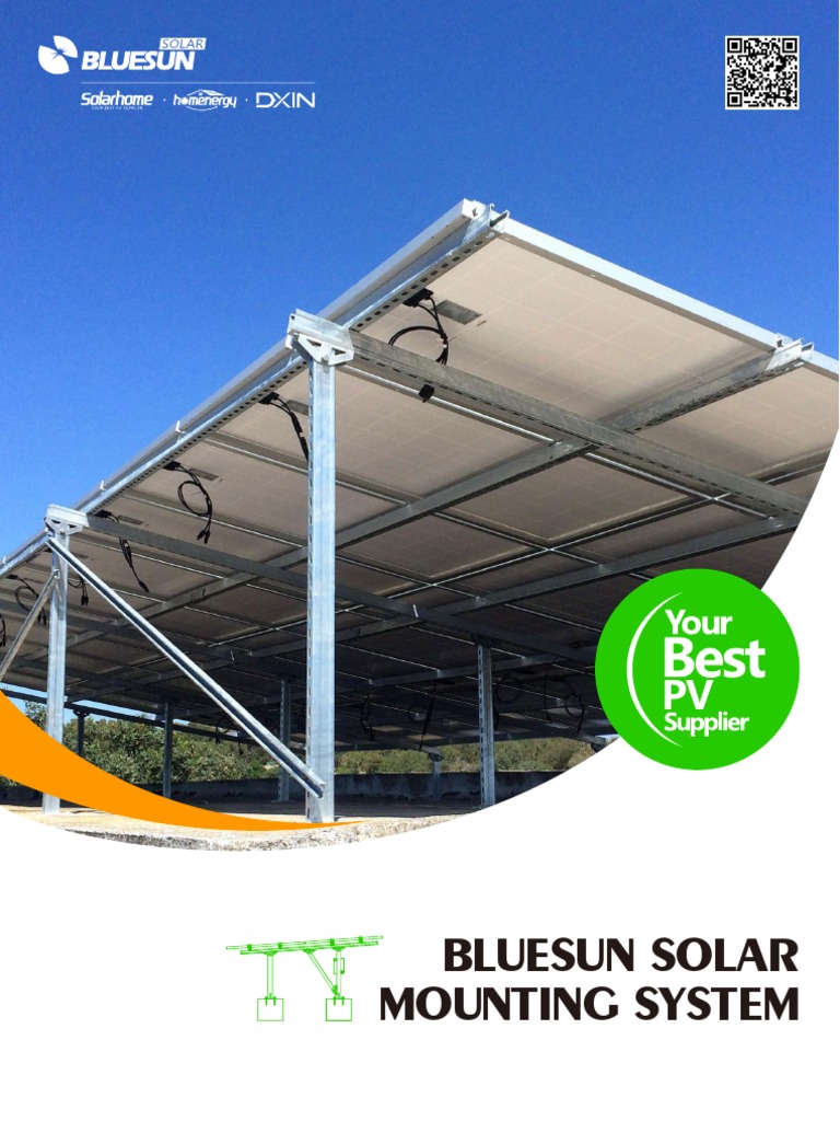 Bluesun Solar Mounting Solutions Overview | PDF | Roof | Solar Panel