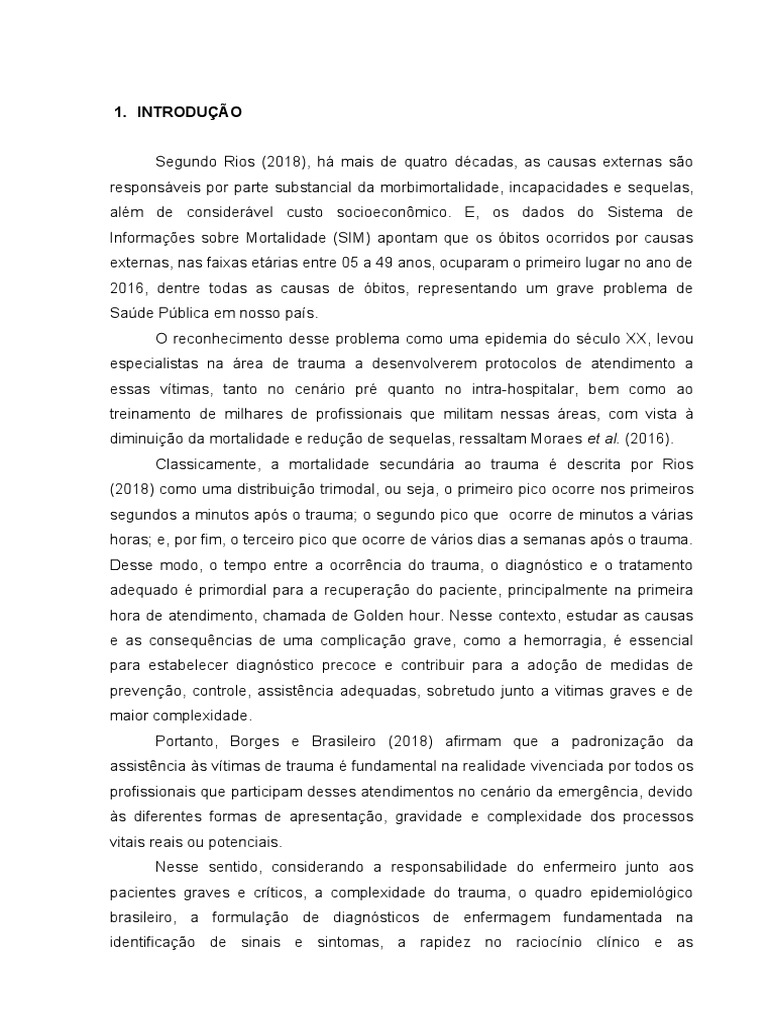 Casos Clínicos | Download grátis PDF | Enfermagem | Choque (circulatório)