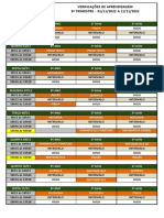 Ensino Médio - Calendário de Verificações 3º Trimestre