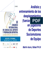 Análisis de Los Desplazamientos en Los Deportes Sociomotores