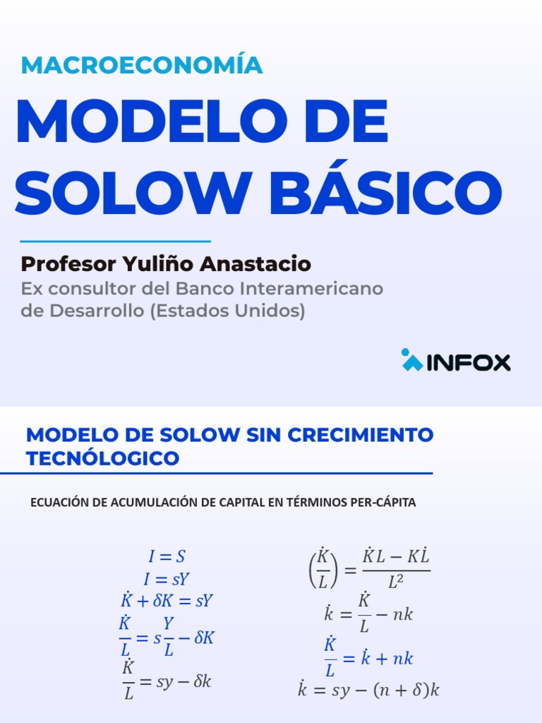 Le Modèle De Solow Pdf _ Le modèle de Solow : Analyse et état ...