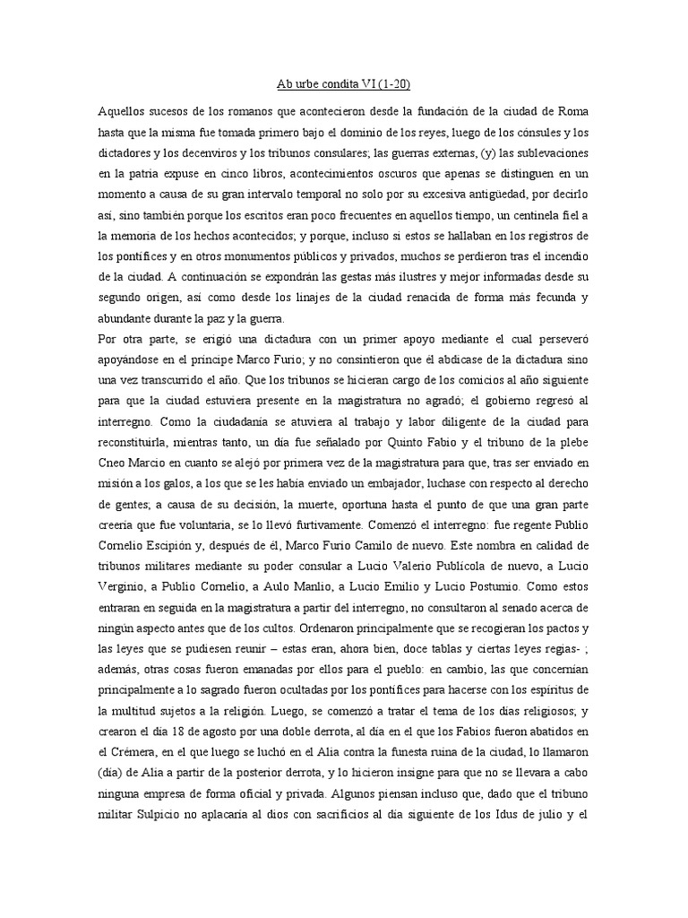 Ab Urbe Condita VI PDF