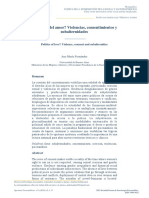 Políticas Del Amor Violencias, Consentimientos y