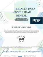 Materiales para Sensibilidad Dental - Biomateriales 2
