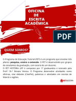 Oficina de escrita acadêmica PET História UFF