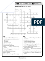 Vocabulary Crossword Puzzle Answers