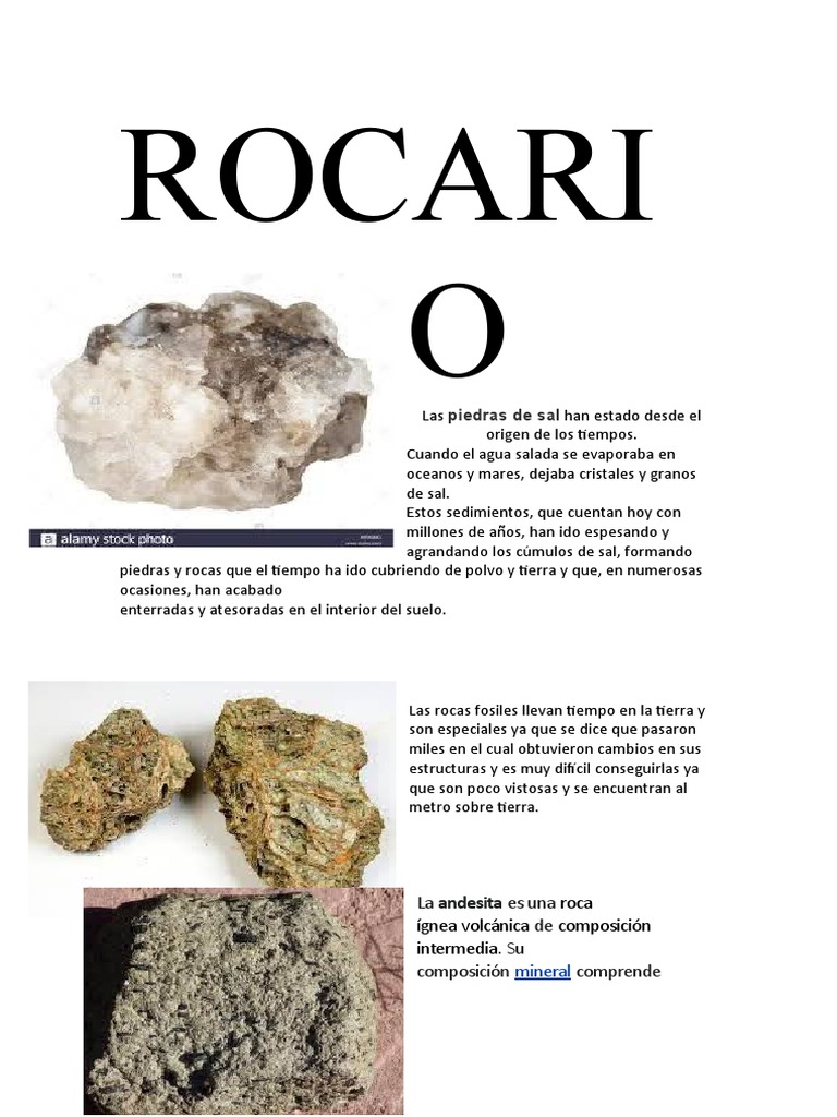 Rocario | PDF | Roca (geología) | Roca ígnea
