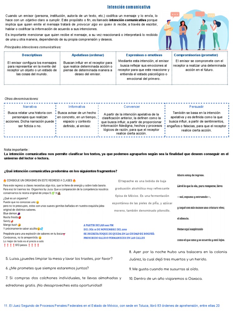 Clasificación de Intenciones Comunicativas | PDF