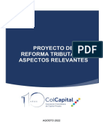 ColCapital - Analisis PL Reforma Tributaria Agosto 2022