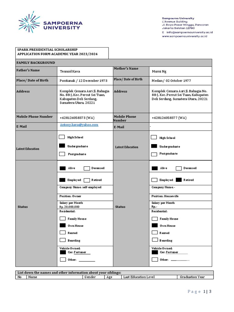 Scholarship Application Guide | PDF