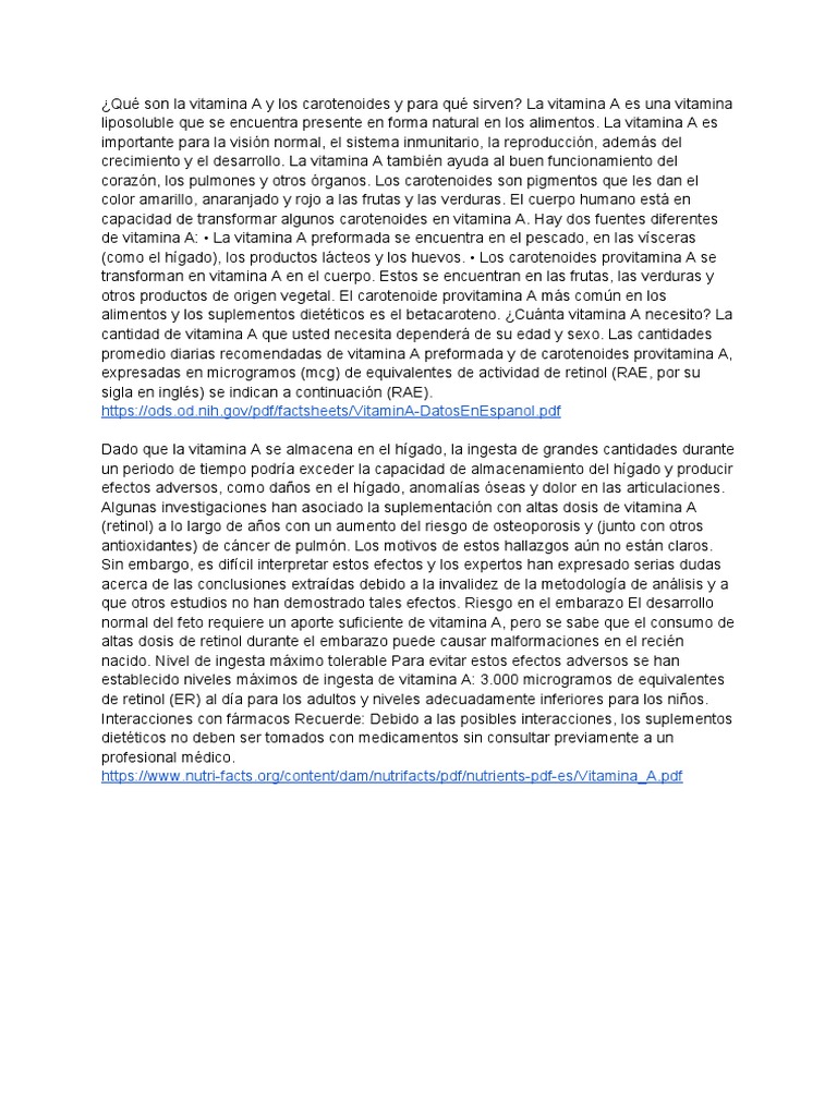 Vitamina A Pdf Vitamina A Vitamina