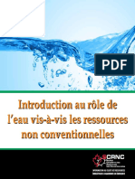 Introduction Au Ro Éle de Leau Vis A Ç Vis Des Ressources Non Conventionnelles