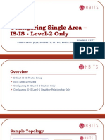 5 ConfiguringSingleAreaIS Is Level 2only