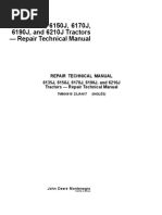 6135J, 6150J, 6170J, 6190J, and 6210J Tractors - Repair Technical Manual