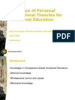 [PowerPoint version - slides] - The Development of Students' Personal Professional Theories by the Reflective Apprenticeship Model  