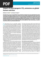 Impact of Anthropogenic CO2 Emissions On Global