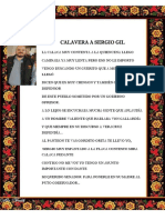 Calavera A Sergio Gil