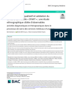 Développement Qualitatif Et Validation Du Contenu Du Modèle SPART Une Étude Ethnographique Ciblée D'observables