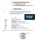 Surat Tugas Admin Sipa Kwaran Kalisat 2020 PDF Free