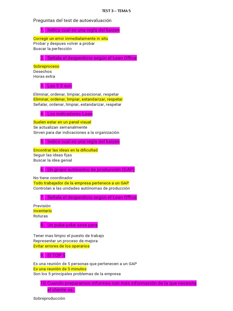 Test 3 | PDF | Crecimiento personal y profesional | Negocios