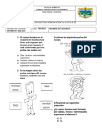 Evaluacion Ciencias Naturales - Grado 1°-Periodo 2