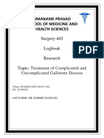 Razeen - Surgery Research GALLSTONE DISEASE