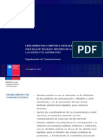 Lineamientos comunicacionales jornada trabajo seremis culturas