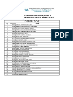 Seleção Doutorado 2021.1 Recursos Hídricos