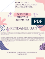 Praktikum 2 Sterilisasi Alat, Bahan Dan Sediaan Obat Steril