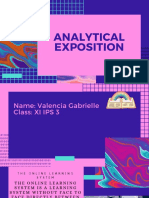 Analytical Exposition