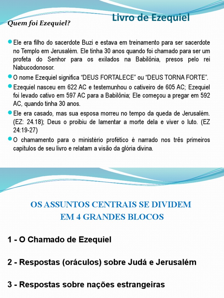 Ebd - Livro de Ezequiel - Compartilhar | PDF | Ezequiel | Profeta