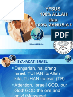 Yesus 100% Allah 100% Manusia