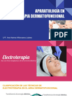 Aparatología en Fisioterapia Dermatofuncional: LFT. Ana Karina Villanueva Juárez