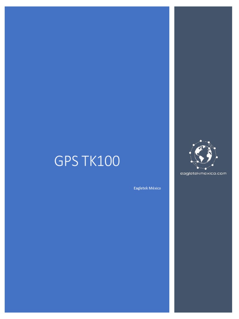 GPS TK100: Eagletek México | PDF | Informática | Tecnología