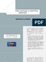 Agresiones Mutuas o Legitima Defensa - Sofia Rivas La Madrid